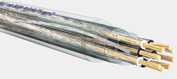 3d model serie 9100 - 4x2x0 - Serie 9100 - 4x2x0,75 mm2 instrumantation cable.max by Cable Master